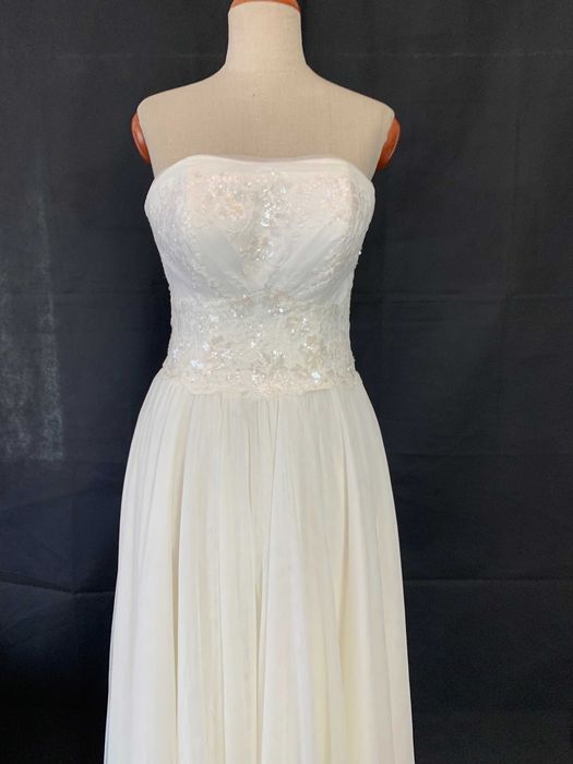 Nowa suknia ślubna księżniczka 38 M duży biust biała tiulowa gorset