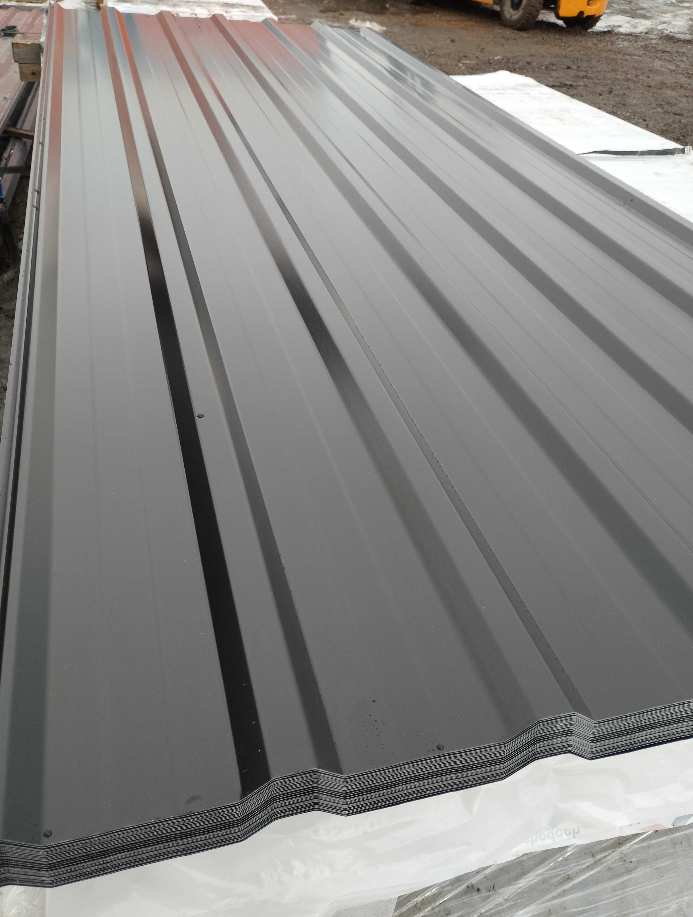 Blacha trapezowa na dach, garaż T18 Ral 7024 połysk GRUBA 0,70mm!!!