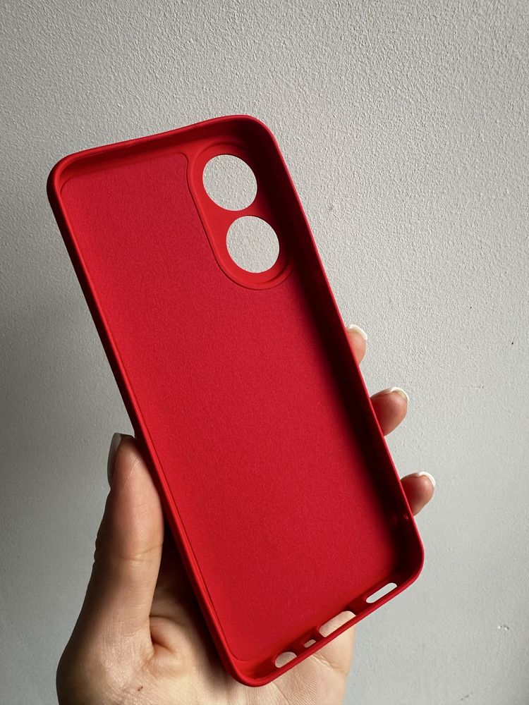 Etui silikonowe czerwone do OPPO A78 4G