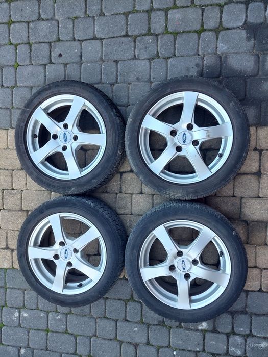 Alufelgi Ford Fiesta mk7 ET38 4×108 Opony 2022r 195/50 r15 M+S 6Jx15H2