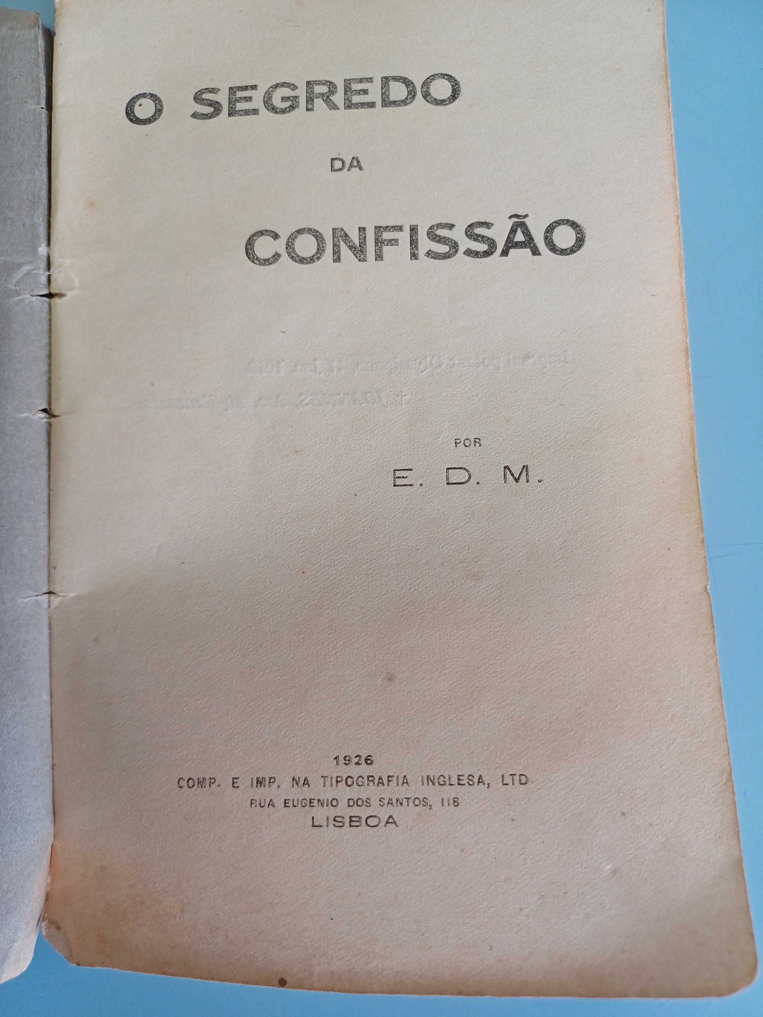 Lote de 3 livros antigos (Religião Católica)