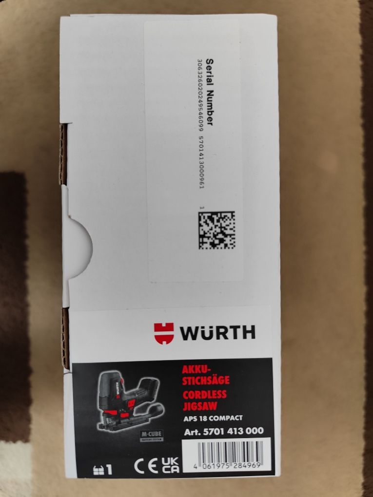 WURTH !!! Wyrzynarka APS 18V COMPACT SOLO !!! Nowa !!!