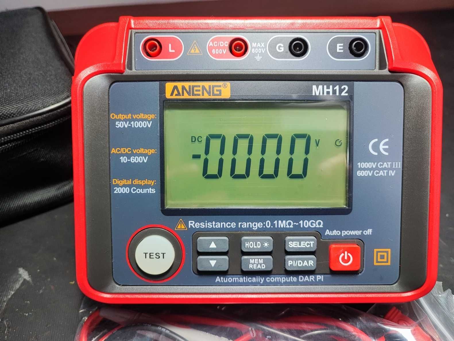 Verificador de resistência de isolamento. Megger Digital