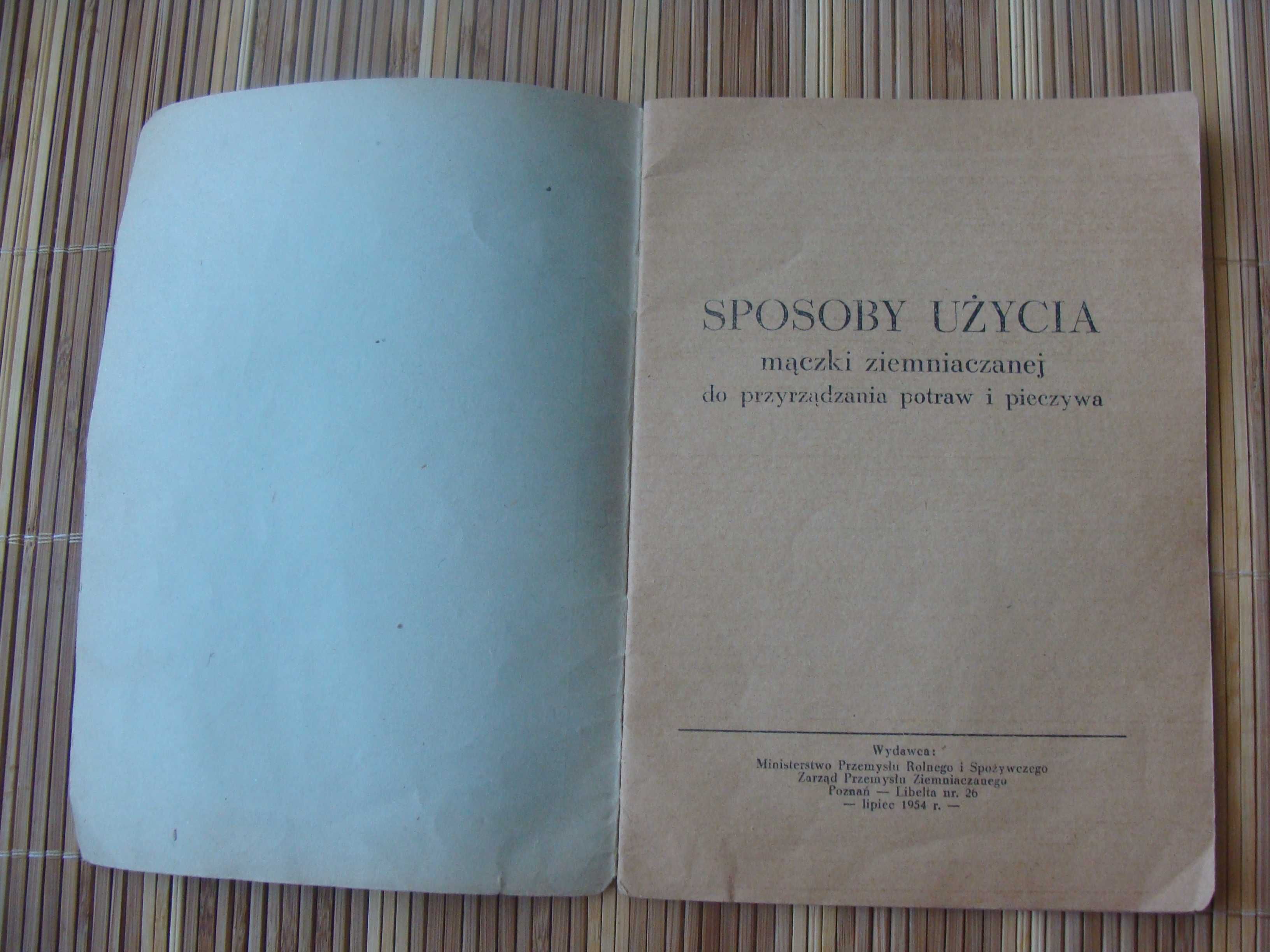 Sposoby użycia mączki ziemniaczanej 1954 rok