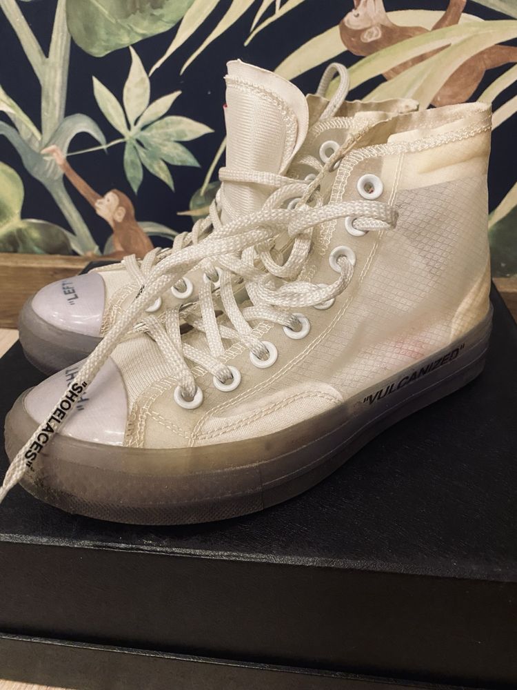 Off white converse Chuck Taylor, размер 38, 5.5