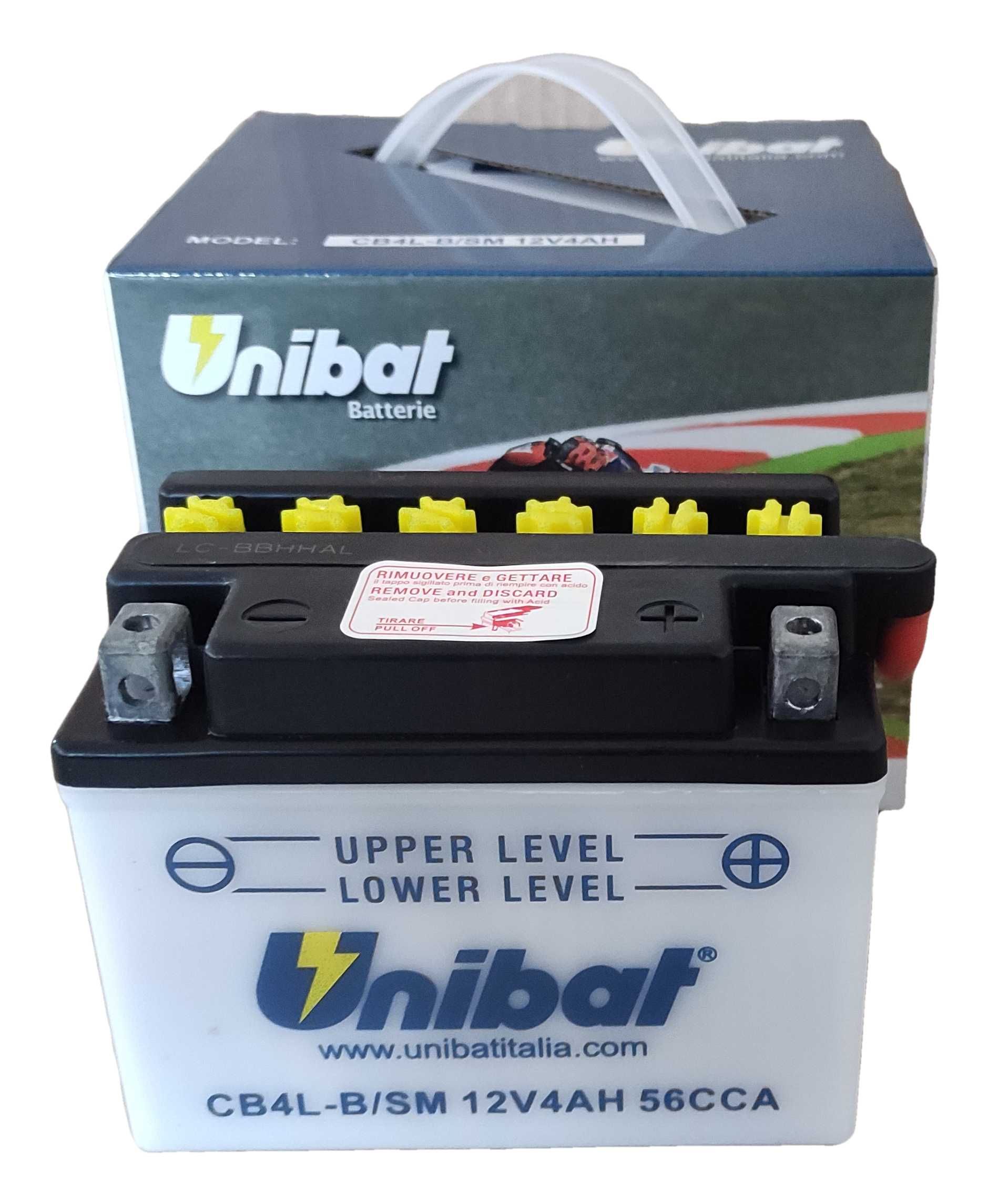 Akumulator Unibat CB4L-B YB4L-B 4Ah 56A 12V NOWY