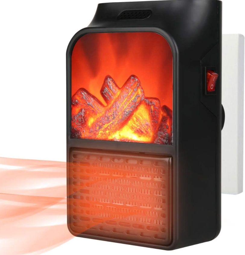 Портативный обогреватель с пультом Flame Heater (500 Вт) Экономный