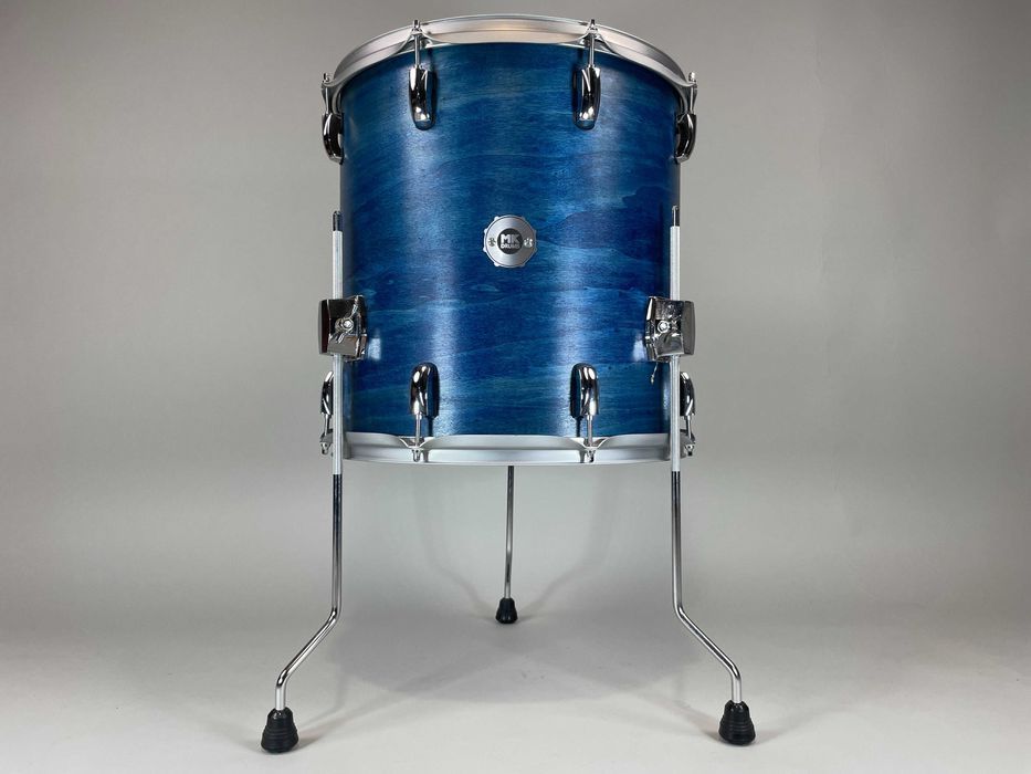 MK-Drums Custom Floor Tom 16" x 16" Birch/Brzoza - Blue Satin Finish