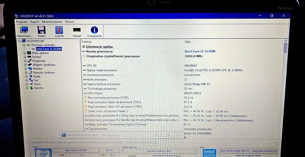 HP Pavilion G6 Notebook,Laptop - superszybki!!! uruchamia się w 7 sek.