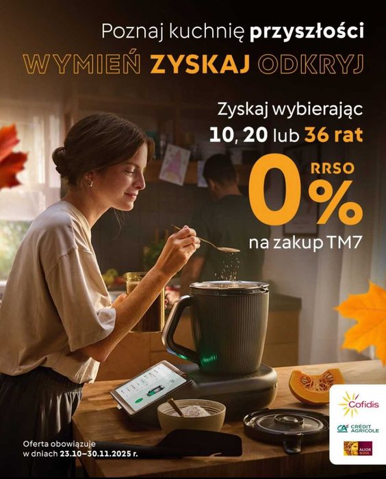 THERMOMIX TM7 RATY 0% Już od 185,25 zł miesięcznie Gwarancja Dostawa