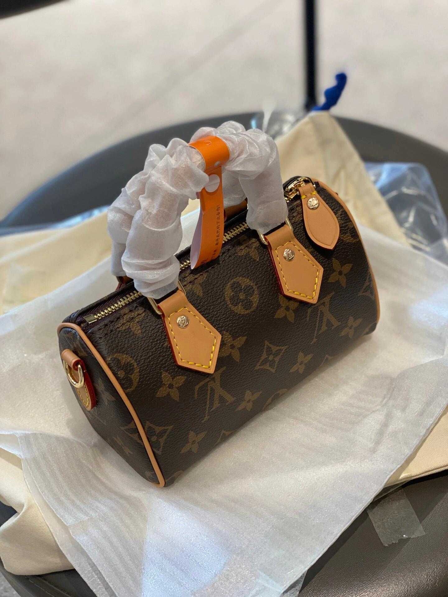 Nowe LV LOUIS VUITTON nano speedy Torebki damskie