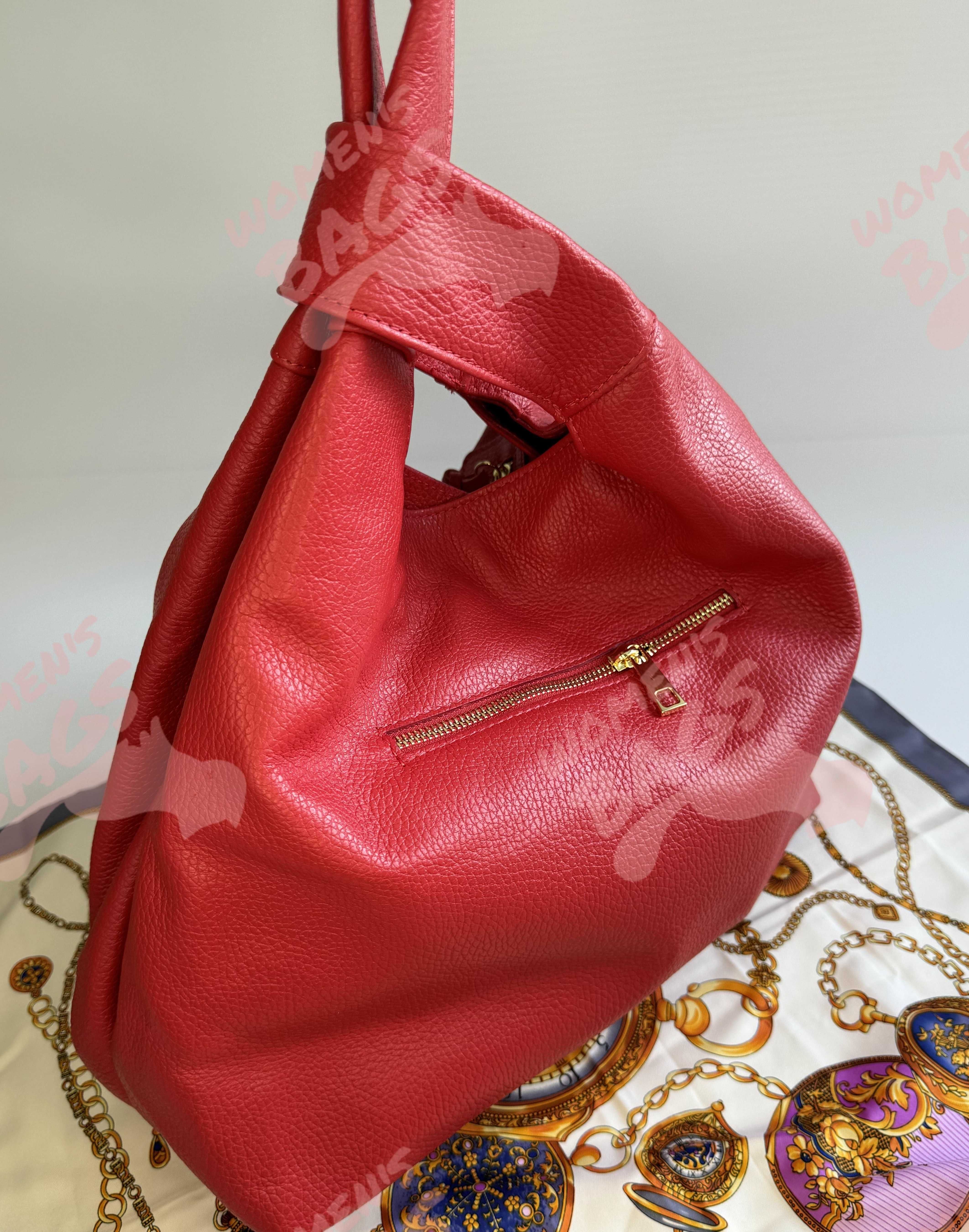 Жіноча сумка-хобо з натуральної шкіри нової італійської колекції