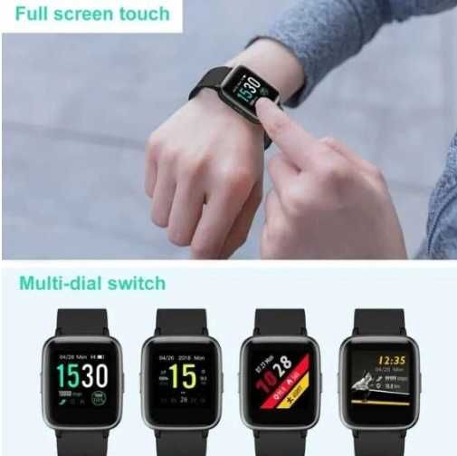 Yamay Smartwatch Zegarek fitness Wodoodporny, czarny