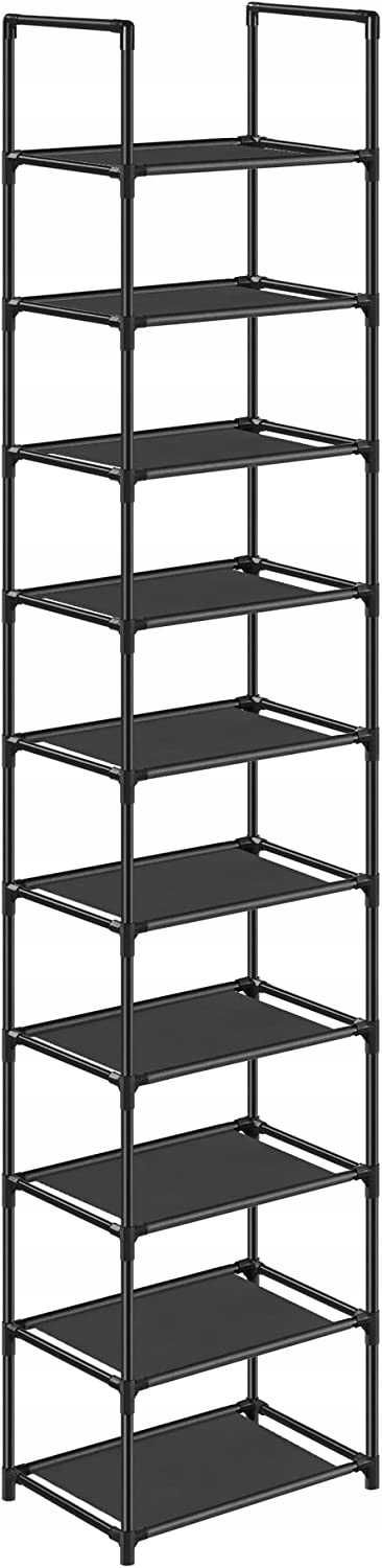 Szafka na buty 33 x 173 x 33 cm czarny