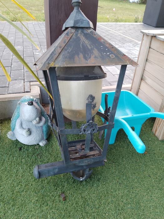 Duża Lampa zewnętrzna ogrodowa zabytkowa żyrandol  świetlik