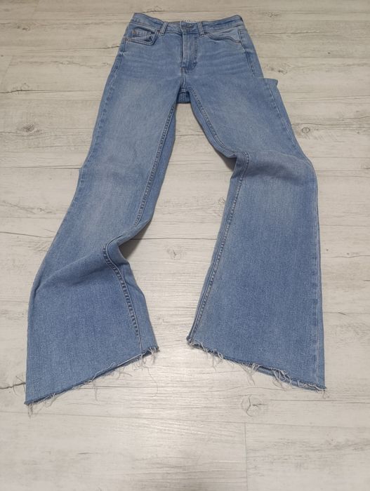 клёш джинсы/синие swag opium vipper true