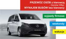Przewóz osób busem wynajem wypożyczalnia transport  lotnisko