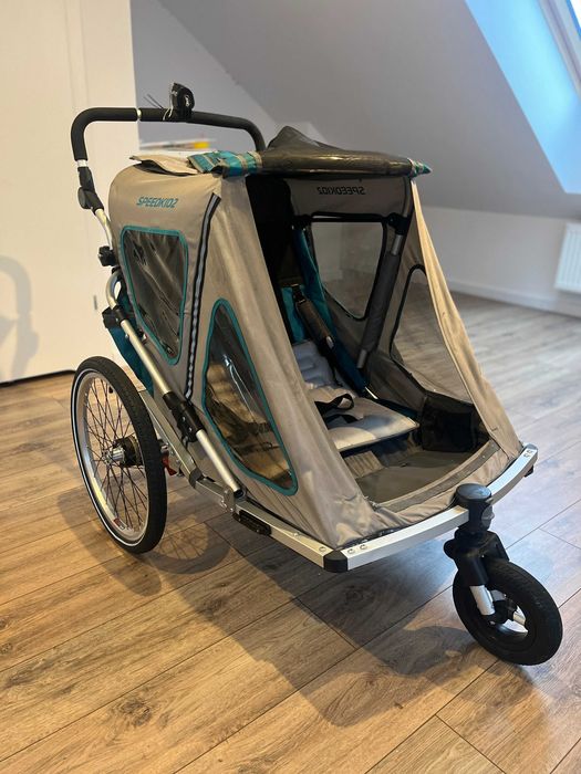 Przyczepka rowerowa dwuosobowa Qeridoo Speedkidz 2019 r.