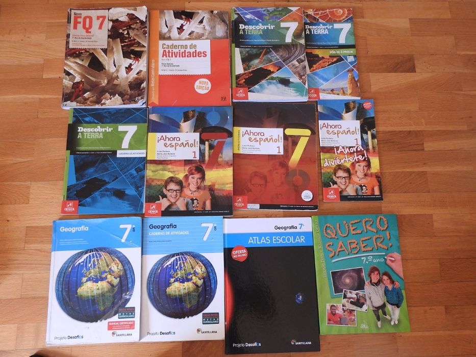 Livros escolares 7º ano