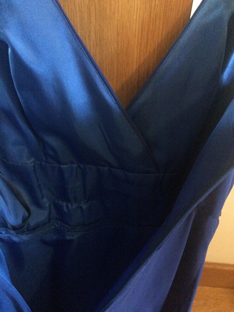 Vestido azul de cerimônia