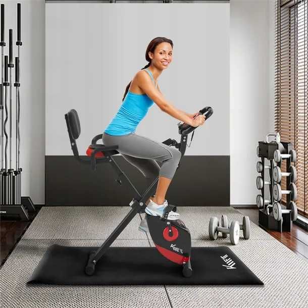 Rower treningowy 2 w 1 KM-Fit z wyświetlaczem LCD