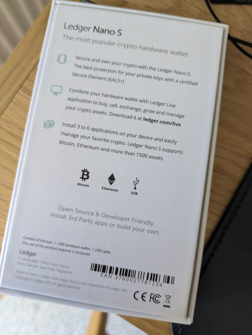 Ledger Nano S - Bezpieczny portfel do kryptowalut