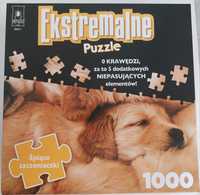 Ekstremalne Puzzle 1000 elementów "Śpiące szczeniaczki"