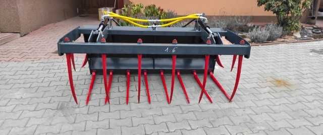 Widło-krokodyl 2 siłowniki hydrauliczne WMR Bartek widły do obornika