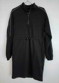 Czarna bluza sukienka dresowa House 38 M