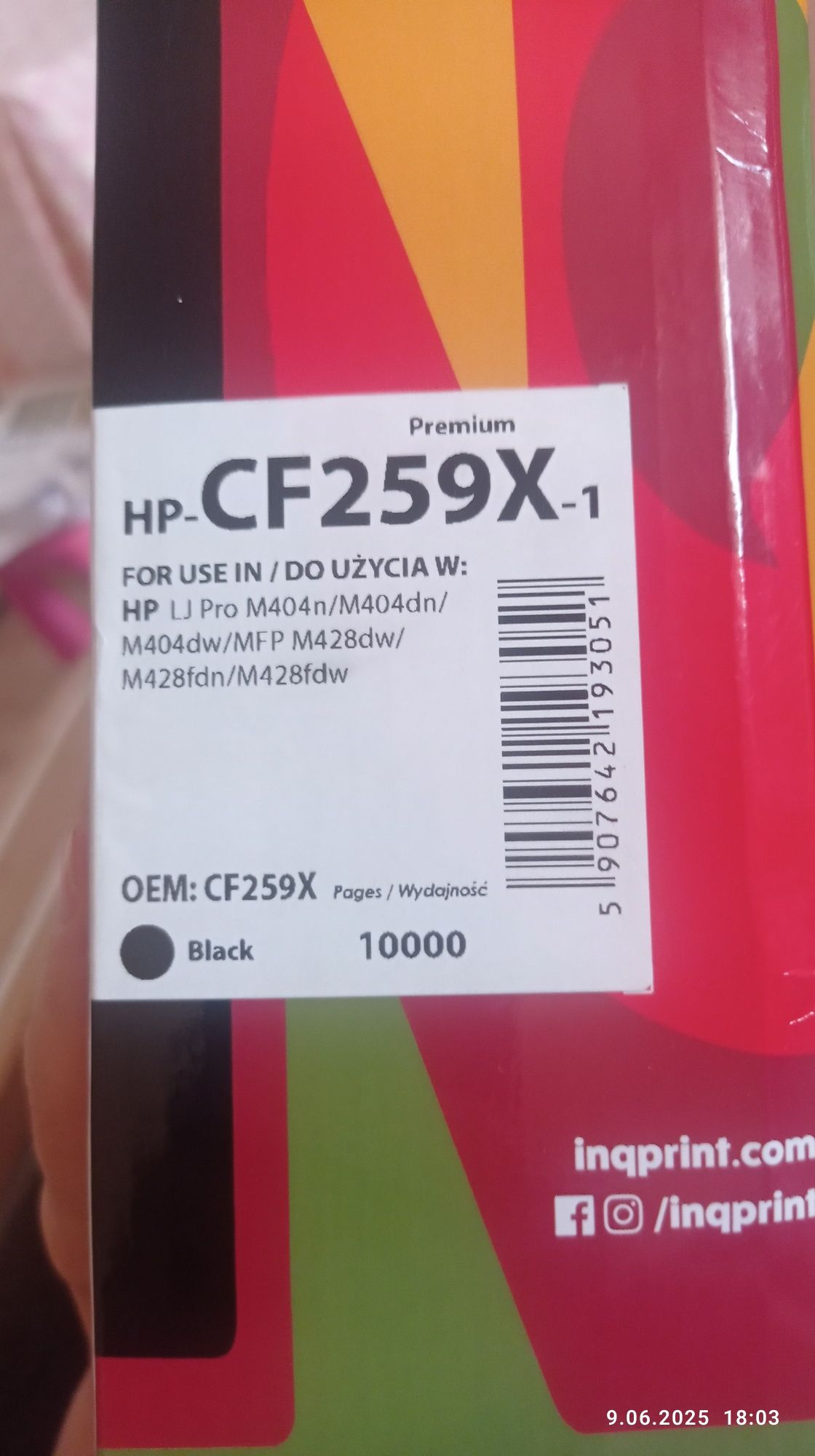 Toner do drukarki
