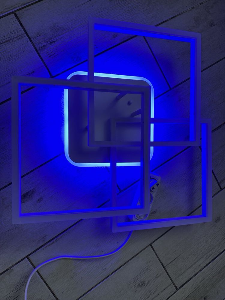 Новая Люстра лед led неон  светодиодная блютуз  bluetooth