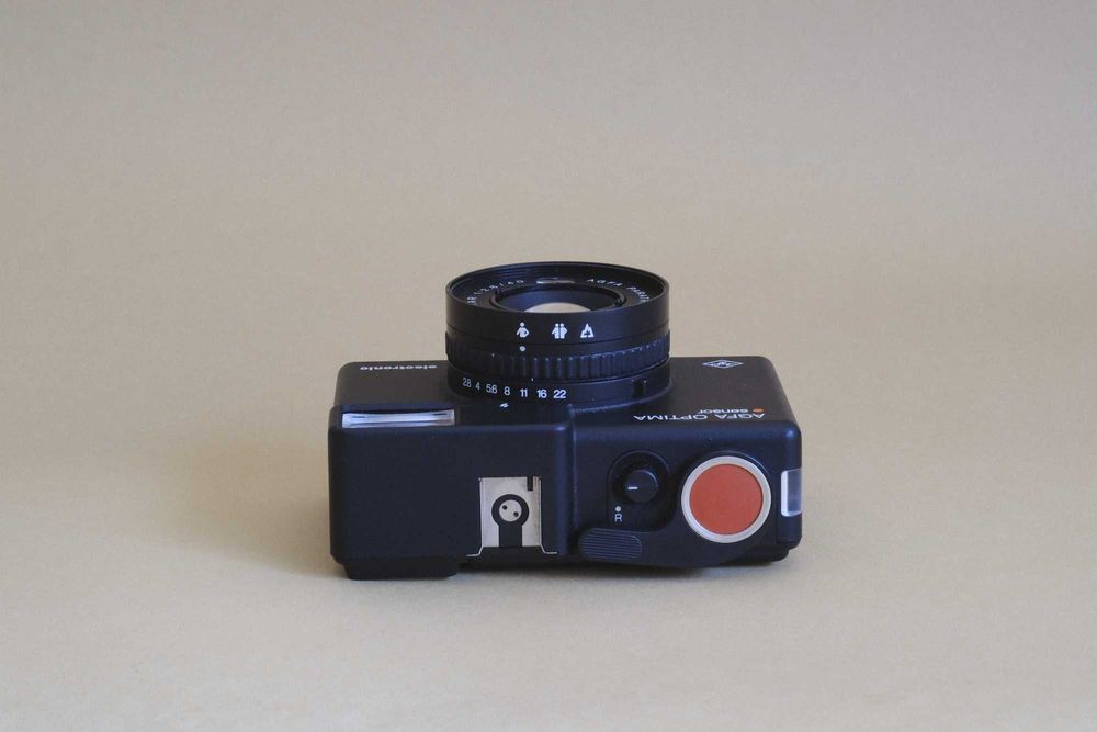 Camera analógica compacta 35mm Agfa Optima sensor electronica