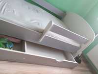 Łóżko dziecięce szare 180/90 z szufladą