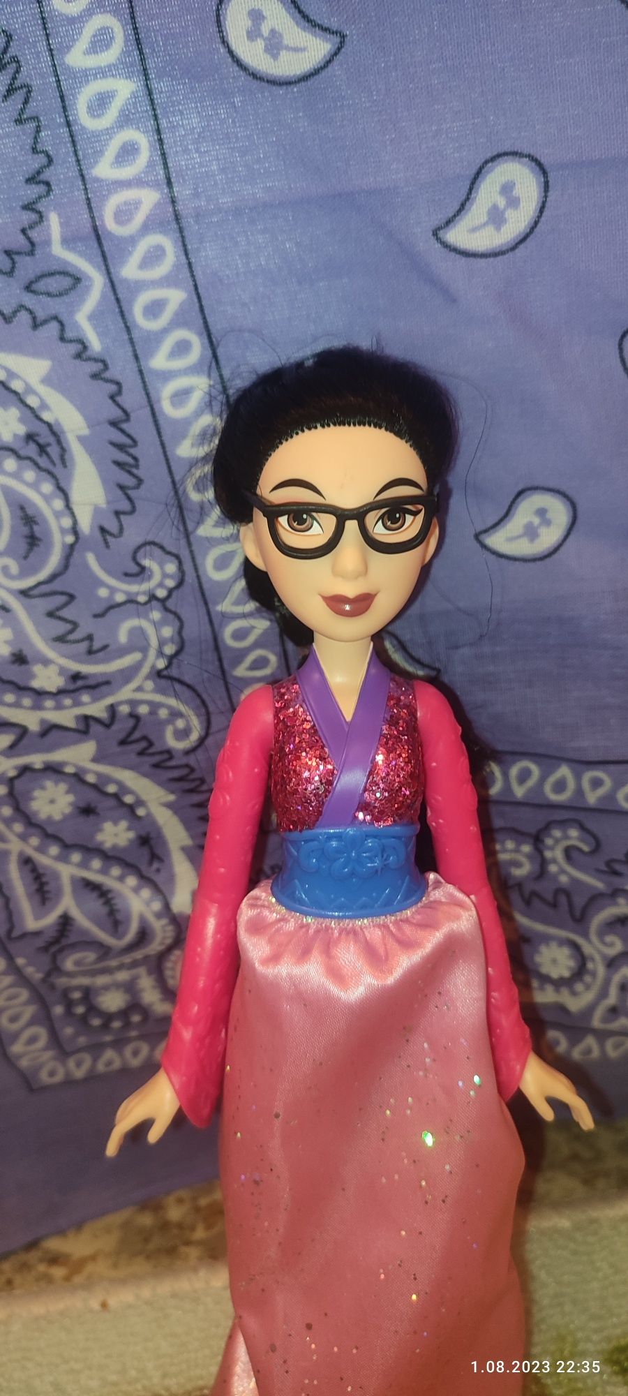 Disney Mulan Księżniczka Royal Shimmer Lalka   + dodatki