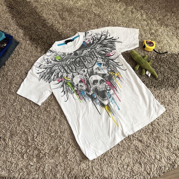 Футболка No Fear Vintage White T-Shirt Sk8
