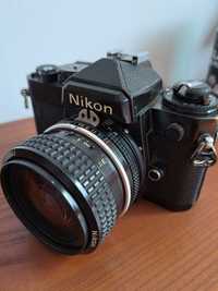 Câmera Nikon FE + 50mm 1.8D
