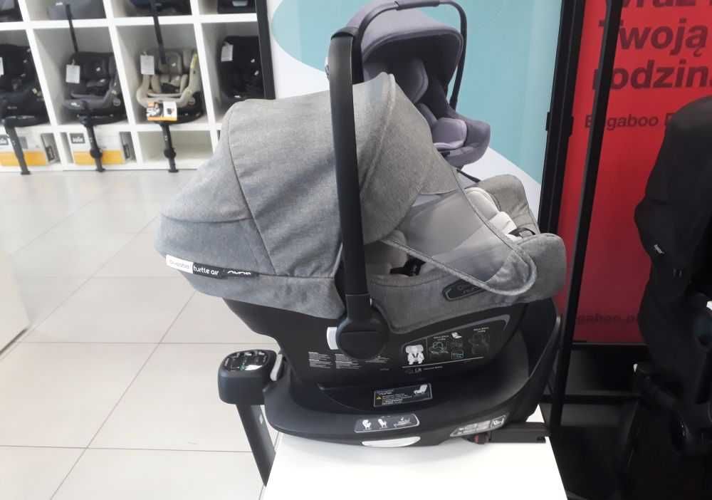 Fotelik Bugaboo Turtle Air grey + Baza 360 - eksp