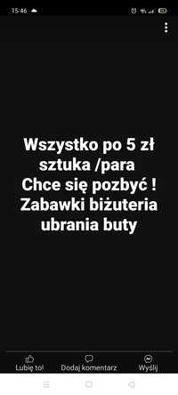 Pozbędę się wszystko po 5 zł