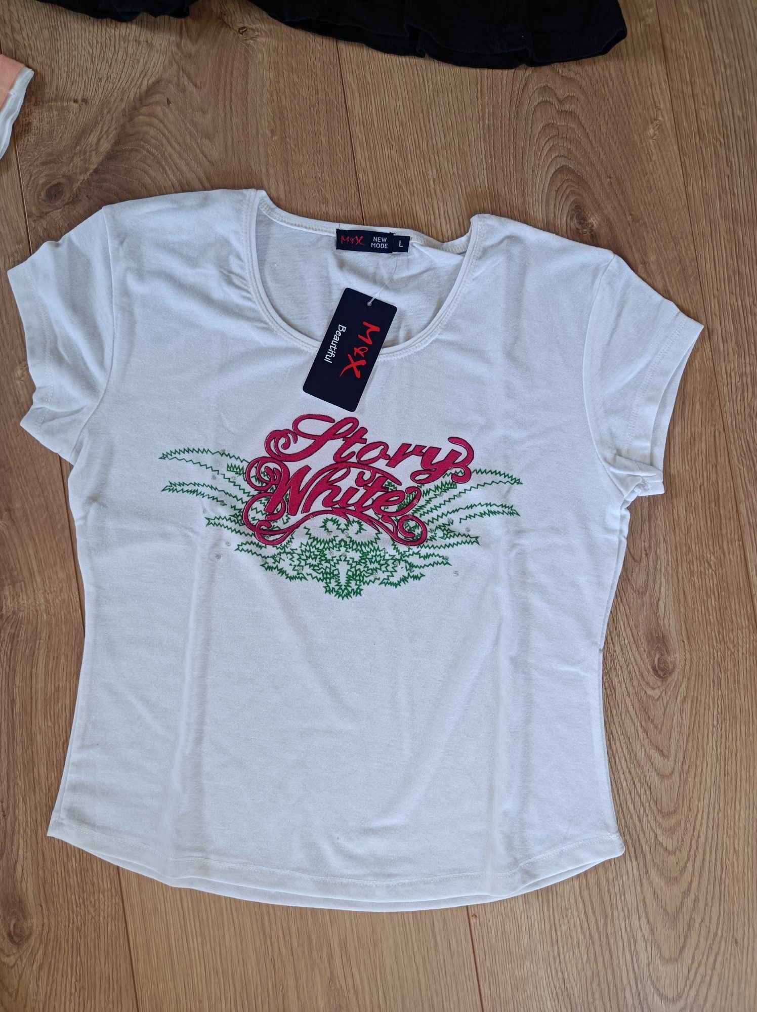 Zestaw Bluzka t-shirt koszulka top tunika damska rozmiar S 36