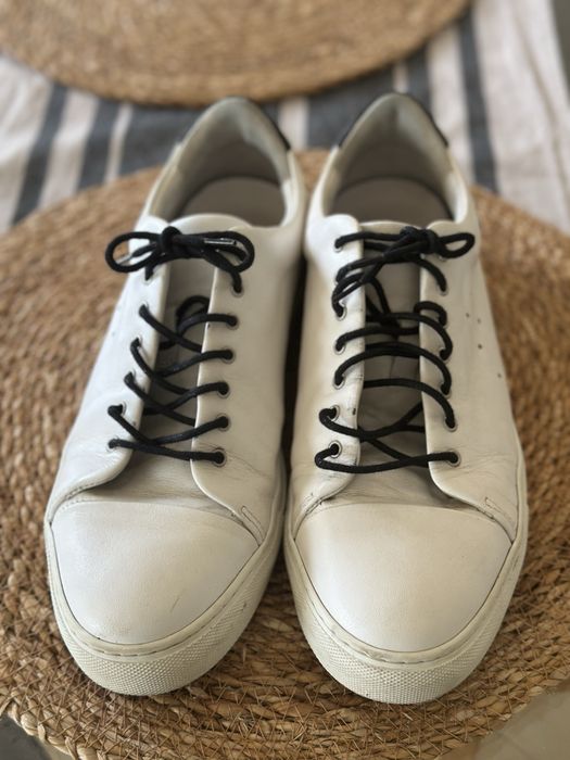 Snikersy męskie z naturalnej  skóry Ahler 42