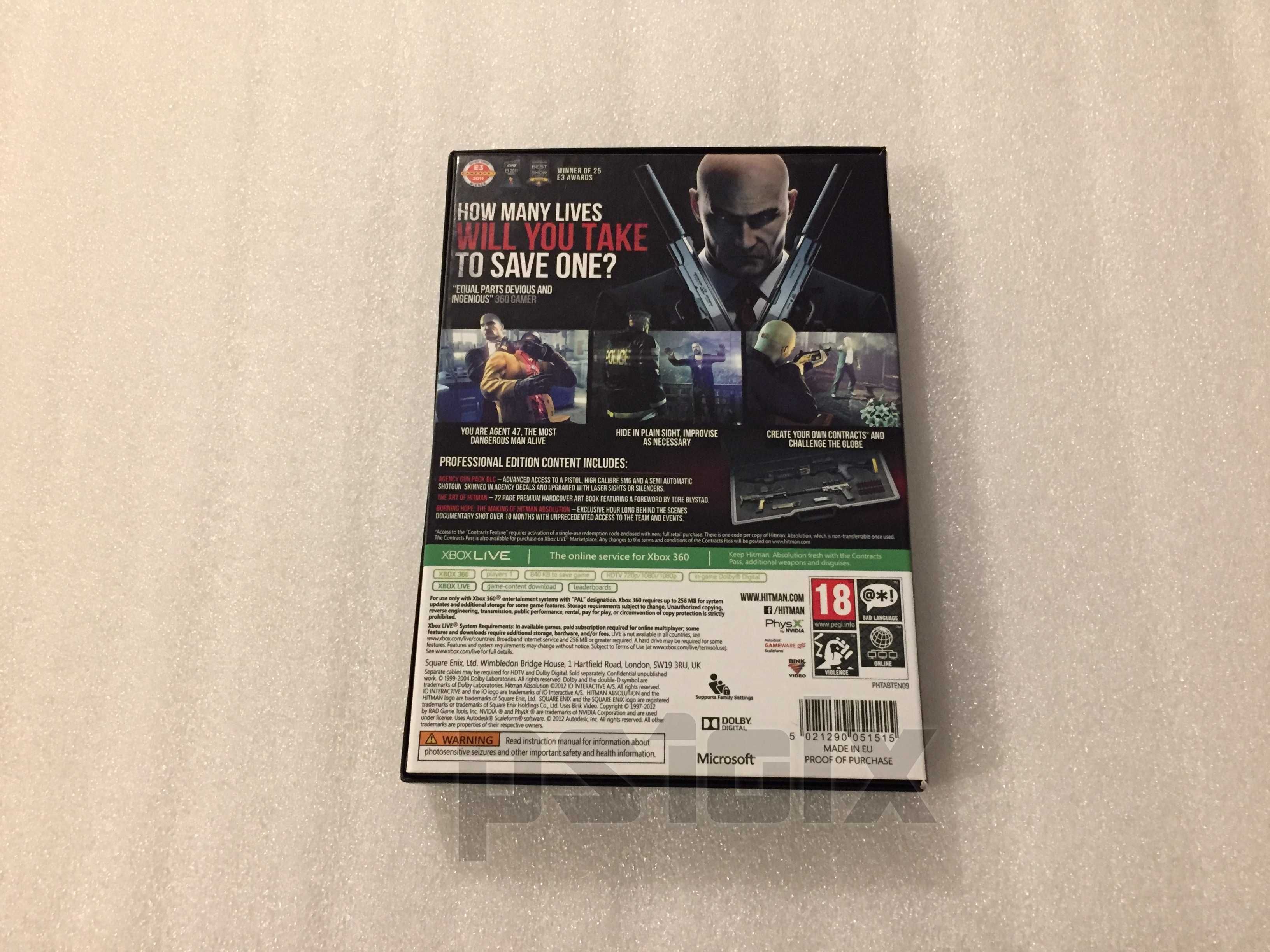 Hitman Absolution Professional Edition Xbox 360