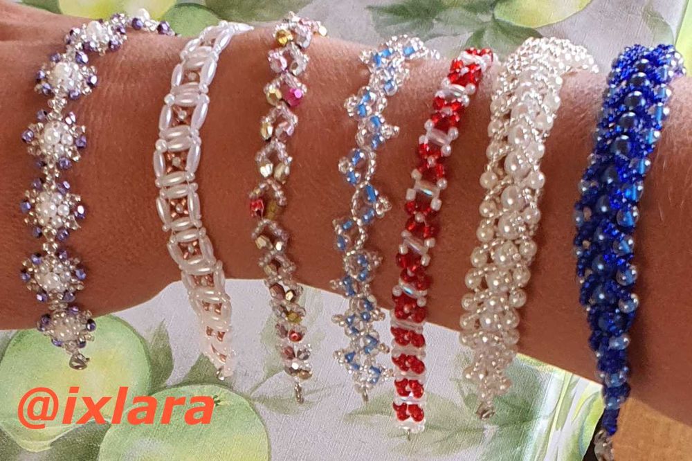Conjunto de 7 pulseiras artesanais – para cada dia da semana