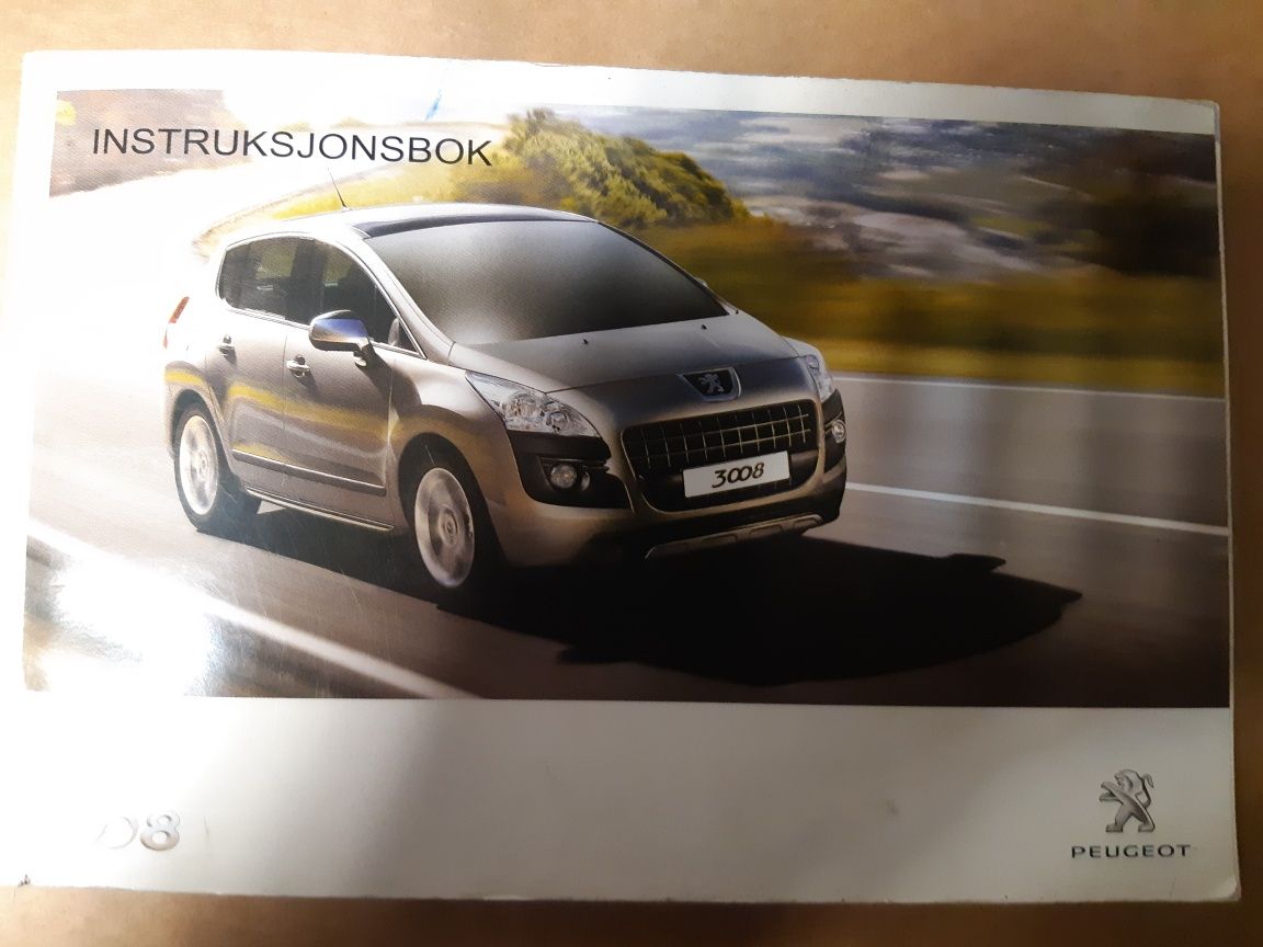 Instrukcja obsługi peugeot 3008 wersja norweska