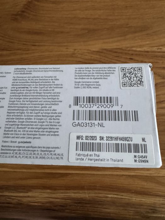 dtwarzacz multimedialny Google SMART TV CHROMECAST 4.0 4 GB
