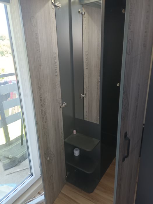 Szafa narożna szara