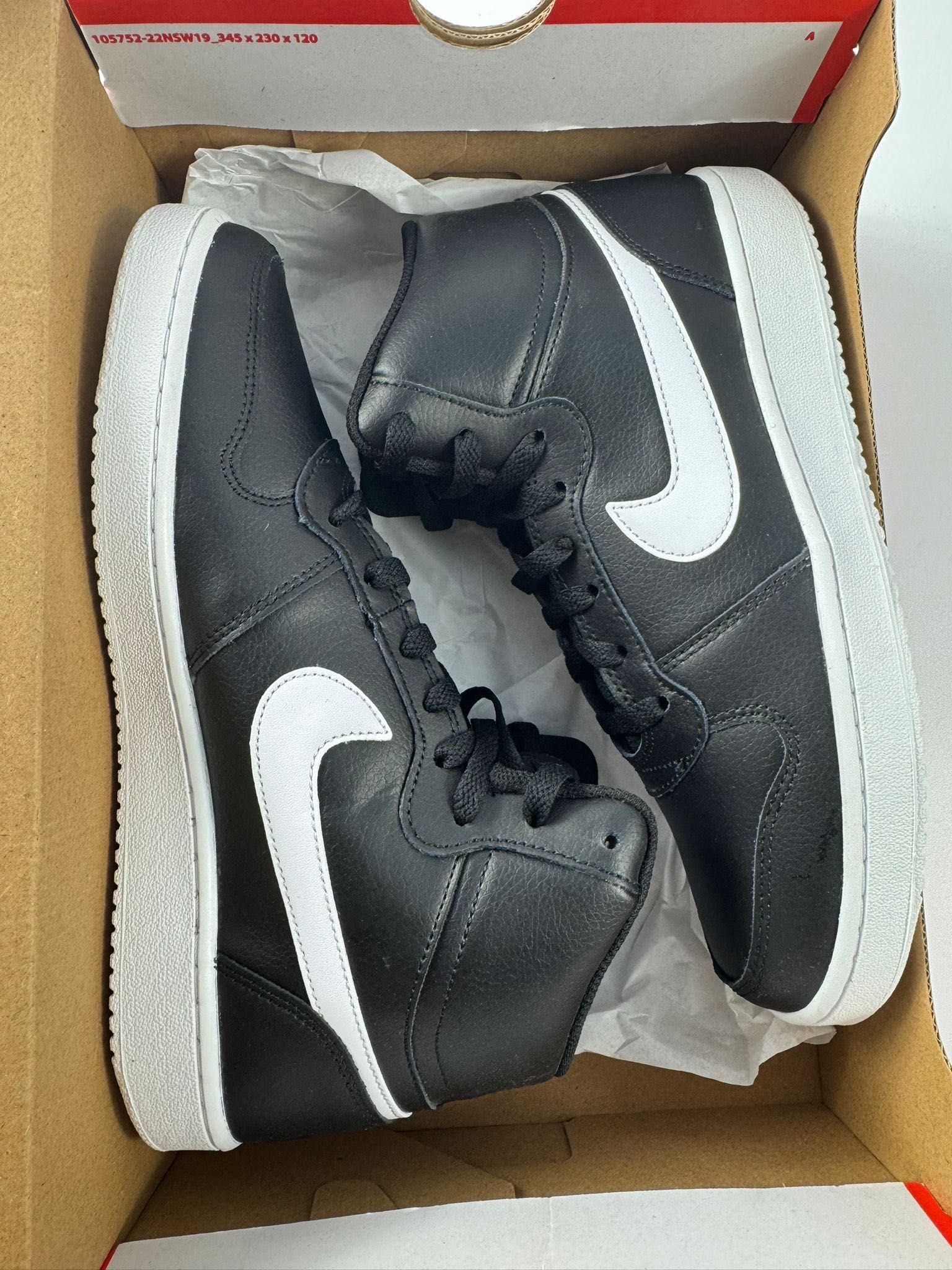 Nowe sneakersy męskie NIKE EBERNON MID czarne 42,5