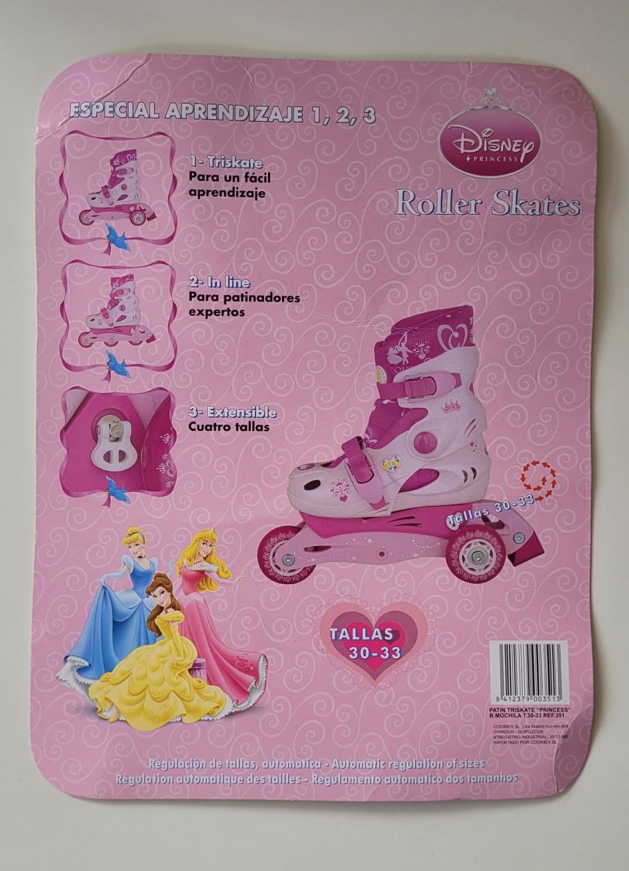 Patins princesas Disney