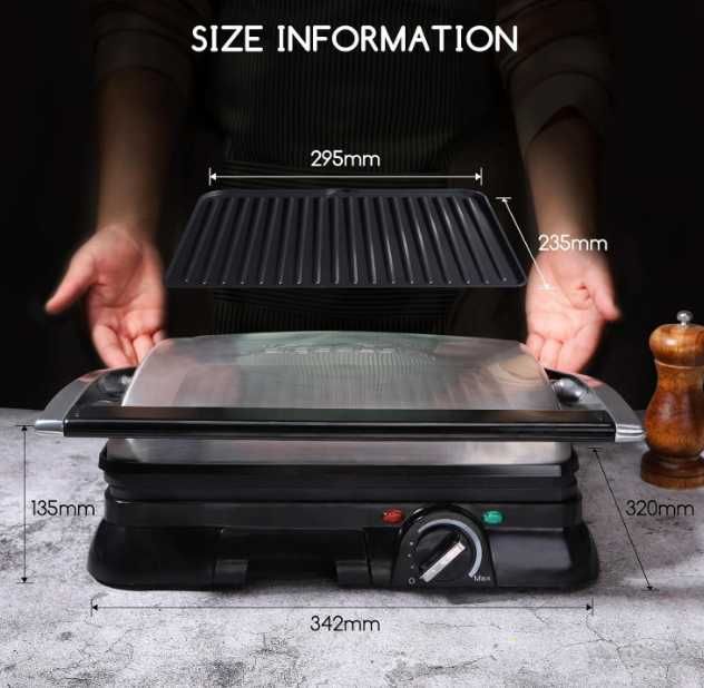 Opiekacz Aigostar Samson srebrny/szary 2000 W