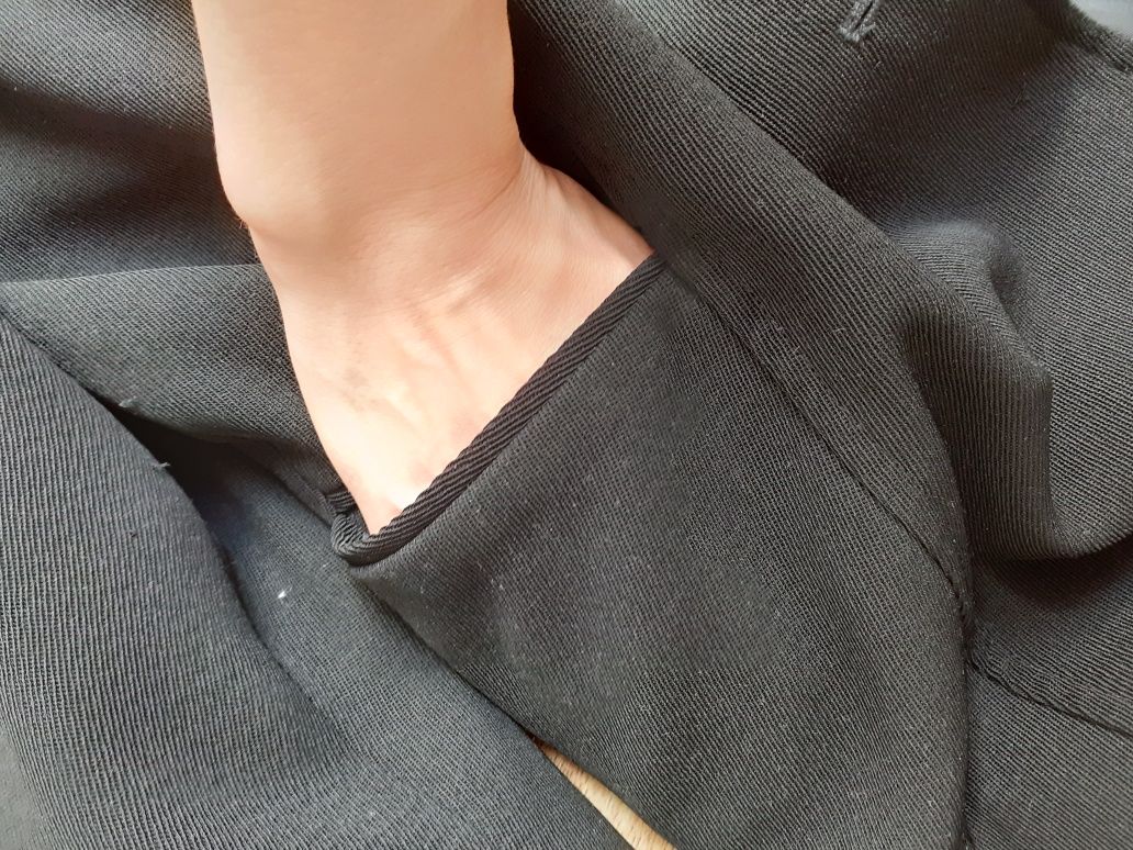 Black oversize blazer vintage french chic Czarny żakiet Old money