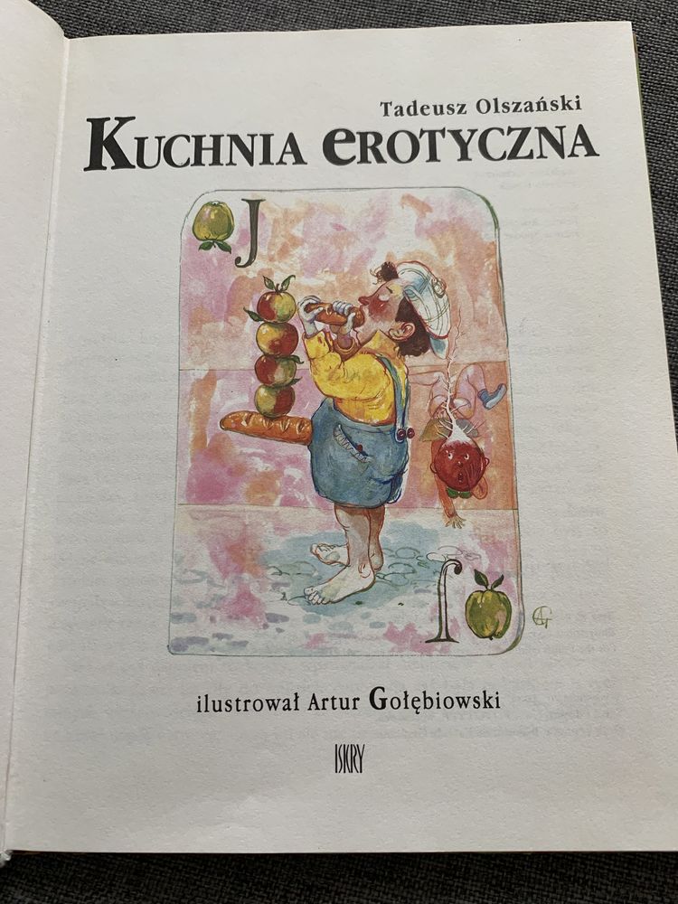 Książka „Kuchnia erotyczna”, Tadeusz Olszański